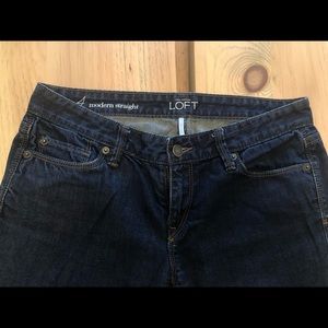 Loft Jeans, Modern Straight, Size 4